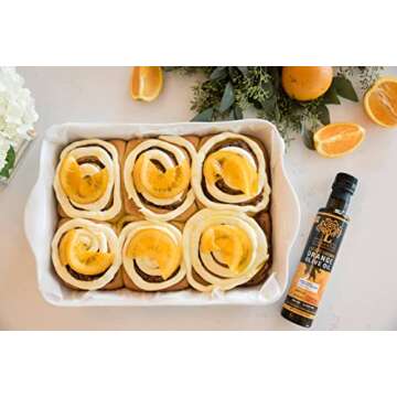 Orange Olive Oil -Greek Extra Virgin Olive Oil Cold Pressed With Oranges - Organic - Gluten Free - Paleo - Keto - Single Sourced - Cold Pressed - First Pressed - No Artificial Flavor - 2024 International Award Winner