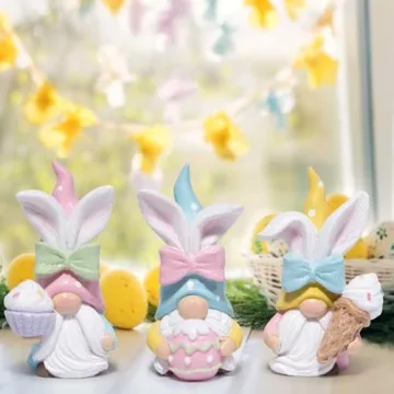 Hodao Easter Bunny Gnomes for Spring Home Decor
