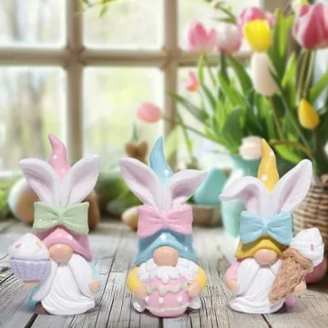 Hodao Easter Bunny Gnomes for Spring Home Decor