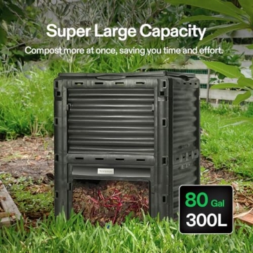 VIVOSUN Compost Bin 80 Gallon for Fast Fertilizer Creation