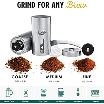 JavaPresse Manual Coffee Grinder Perfect for Travel