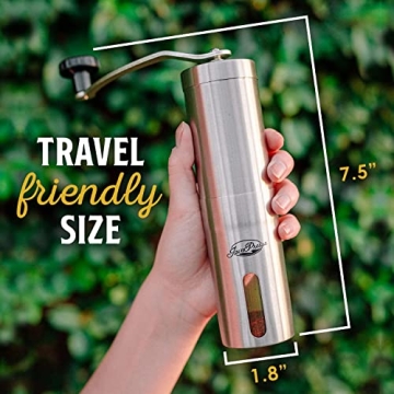 JavaPresse Manual Coffee Grinder Perfect for Travel