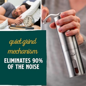 JavaPresse Manual Coffee Grinder Perfect for Travel