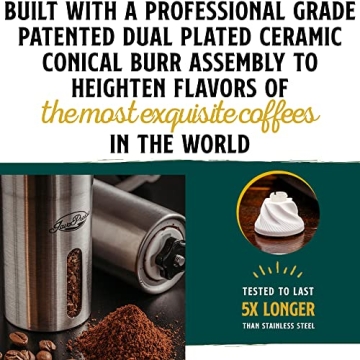 JavaPresse Manual Coffee Grinder Perfect for Travel