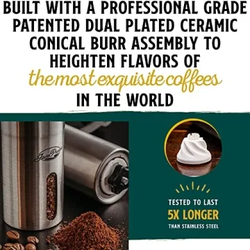 JavaPresse Manual Coffee Grinder Perfect for Travel