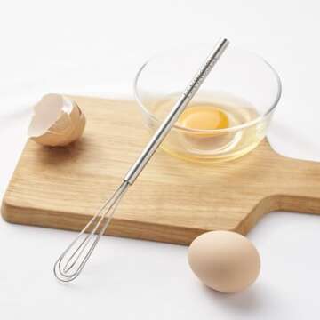 FLYINGSEA Mini Whisk - High Quality Kitchen Gadget