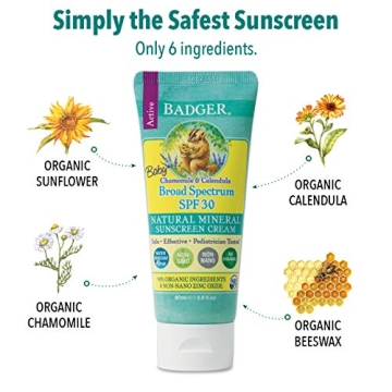 Badger Baby Sunscreen SPF 34 - Organic & Natural Protection