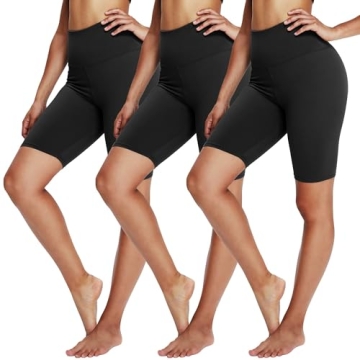 YOLIX 3 Pack Biker Shorts for Women – High Waisted Comfort