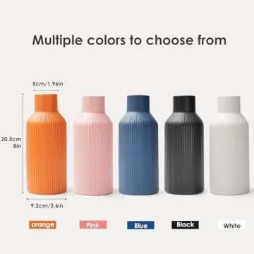 Hanaomaoyi Pink Ceramic Flower Vase for Modern Decor