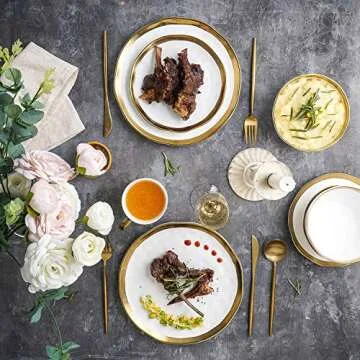 Elegant Stone Lain 16 Piece Dinnerware Set for Any Occasion