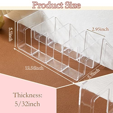 Taiyin Clear Plastic Purse Organizer for Closet Storage