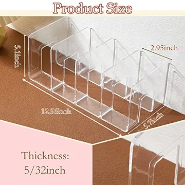 Taiyin Clear Plastic Purse Organizer for Closet Storage