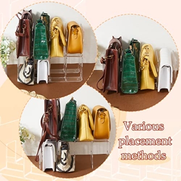 Taiyin Clear Plastic Purse Organizer for Closet Storage