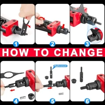 Rivet Nut Tool Kit, WETOLS 14-Inch Rivnut Tool Kit with 7 Metric and SAE Mandrels, Professional Nutsert Tool Kit with 70Pcs Rivet Nuts Assortment Kit, Manual Rivet Nut Gun with Rugged BMC Case