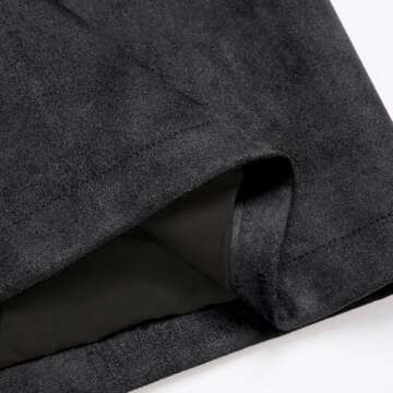 Shop IDEALSANXUN Suede Bodycon Midi Skirt for Fall