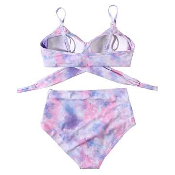 OMKAGI High Waisted Bikini - Stylish Supportive Swimwear