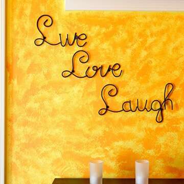 Super Z Outlet Live Love Laugh Metal Wall Art Set