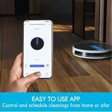 Kenmore 31150 Robot Vacuum Cleaner 1800Pa Suction 3" Slim Quiet Self-Charging Robotic Vacuum Cleaner with Stair Sensor,Spot Cleaning, Boundary Strips Compatible with Alexa for Pet Hair, Hard Floors