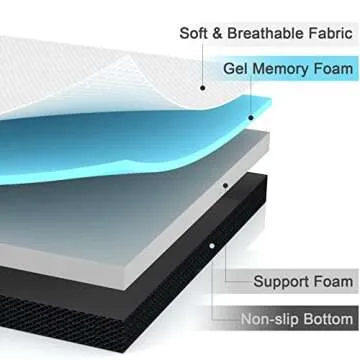 S SECRETLAND Folding Mattress, 6 inch Tri-fold Memory Foam Mattress Topper with Washable Cover, Foldable Mattress Topper for Camping, Guest - Twin Size, 75" x 38" x 6"