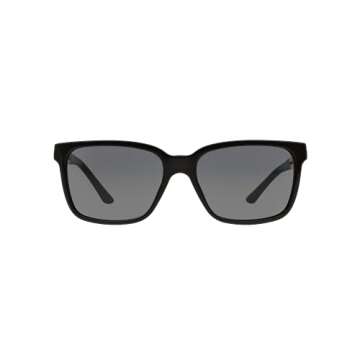 Versace Man Sunglasses Black Frame, Grey Lenses, 58MM