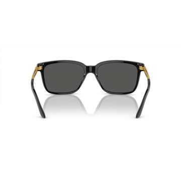 Versace Man Sunglasses Black Frame, Grey Lenses, 58MM
