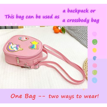 AACKS Unicorn Crossbody Bag for Girls 4-8 Years