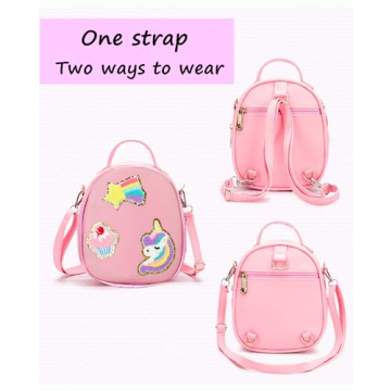 AACKS Unicorn Crossbody Bag for Girls 4-8 Years