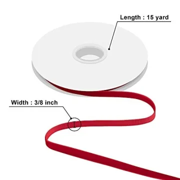 Humphrey's Craft 3/8" Red Velvet Ribbon - 15 Yards