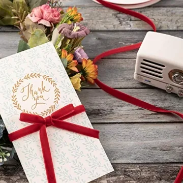 Humphrey's Craft 3/8" Red Velvet Ribbon - 15 Yards