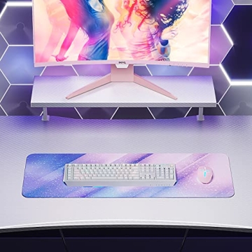MOTPK 39inch White Gaming Desk with Accessories