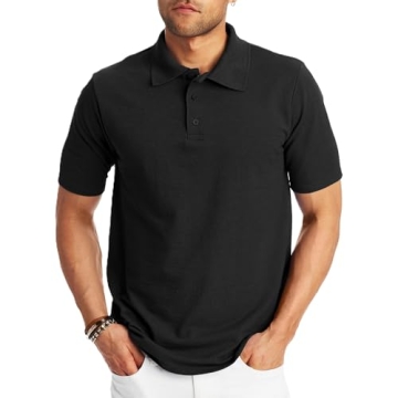 Hanes Men's X-Temp Short Sleeve Polo Shirt for Comfort
