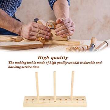 Karsspor Bow Maker Bow Making Tool for Ribbon, Wooden Wreath Bow Maker for Making Gift Bows, Wrist C...