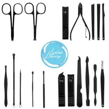 Lydian Luxury Travel Grooming Kit 18 Piece Set