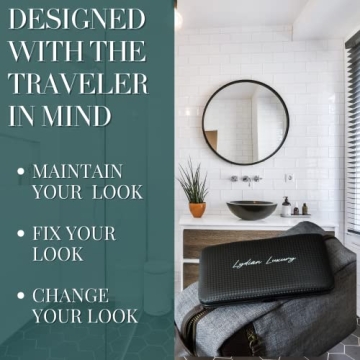 Lydian Luxury Travel Grooming Kit 18 Piece Set