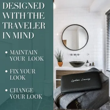 Lydian Luxury Travel Grooming Kit 18 Piece Set