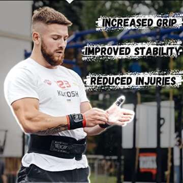 WARM BODY COLD MIND Premium Chalk Block for Weight Lifting - Hand Grip for Cross Training, Climbing,...