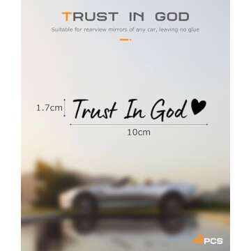 SCUARI Trust in God Car Stickers - Durable & Stylish Decals