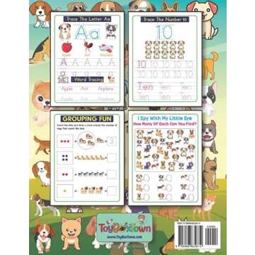 The Ultimate Puppy Dog Preschool Activity Book (Ages 3-6): Activities Include: Tracing, counting, grouping, I Spy, drawing, matching and more!