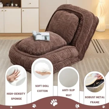 Versatile Upholstered Human Dog Bed & Sofa Chair