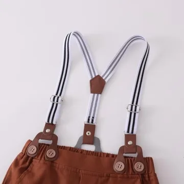 YALLET Toddler Boy Suit with Shirt and Bowtie for Weddings