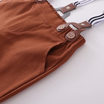 YALLET Toddler Boy Suit with Shirt and Bowtie for Weddings