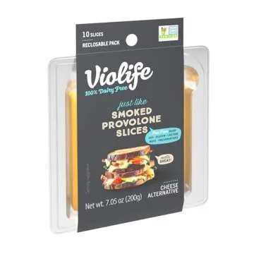 Violife Just Like Smoked Provolone Slices 7.05 oz Vegan Cheese Alternative