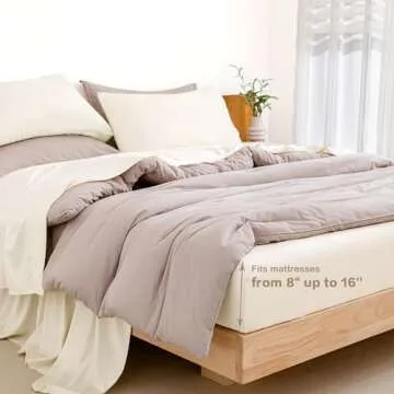 Andency Cooling Bamboo California King Sheet Set - Silky Soft