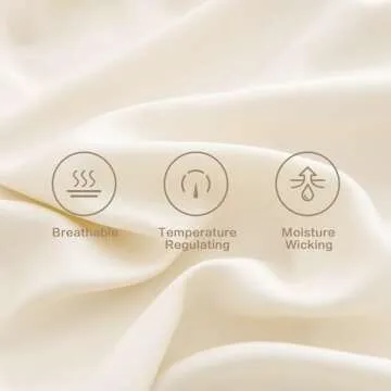 Andency Cooling Bamboo California King Sheet Set - Silky Soft