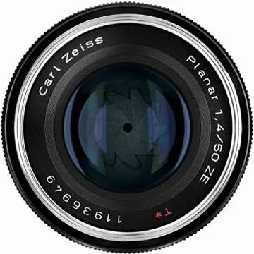 ZEISS Classic Planar ZE T* 50mm f/1.4 Standard Camera Lens for Canon EF-Mount SLR DSLR Cameras, Black