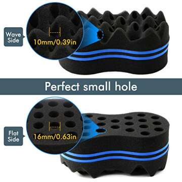 RioRand Hair Sponge Magic Barber Twist Curl Brush for All Styles