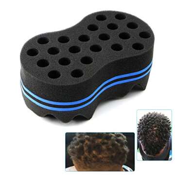 RioRand Hair Sponge Magic Barber Twist Curl Brush for All Styles