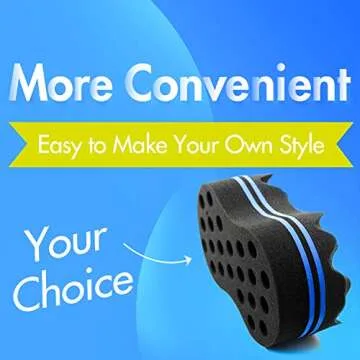 RioRand Hair Sponge Magic Barber Twist Curl Brush for All Styles