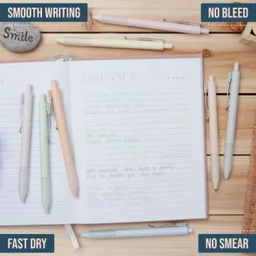 BLIEVE Pastel Gel Pens for Aesthetic Note Taking Supplies