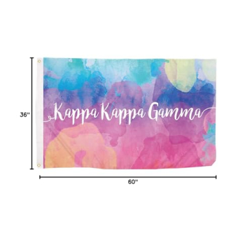 Kappa Kappa Gamma 3x5 ft Banner Flag - Durable Decor